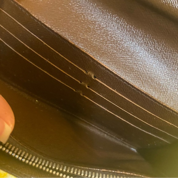 Louis Vuitton Damier Ebene Sarah wallet Authentic Project - Picture 7 of 12